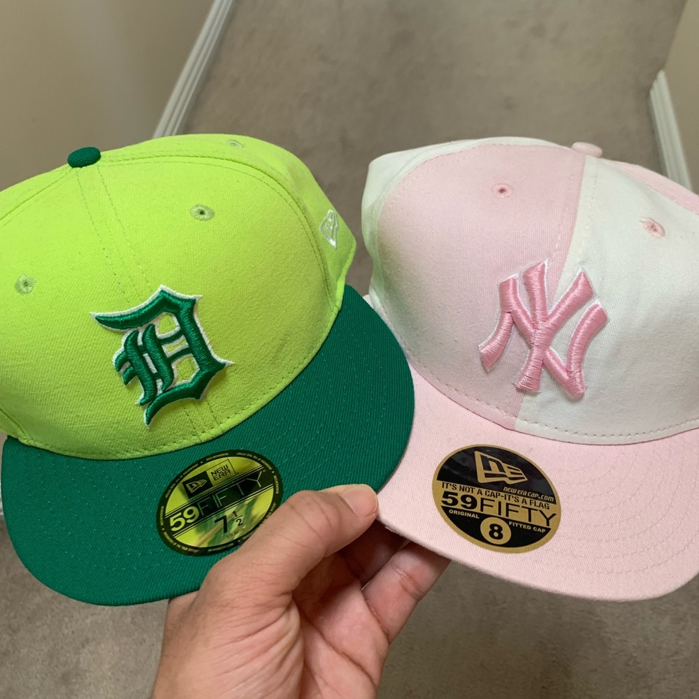 Colorful letter snapbacks